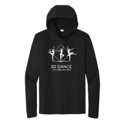 3D Dance UV Performance Long Sleeve Hooded Tee