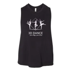 3D Dance Racer Back Crop Tank